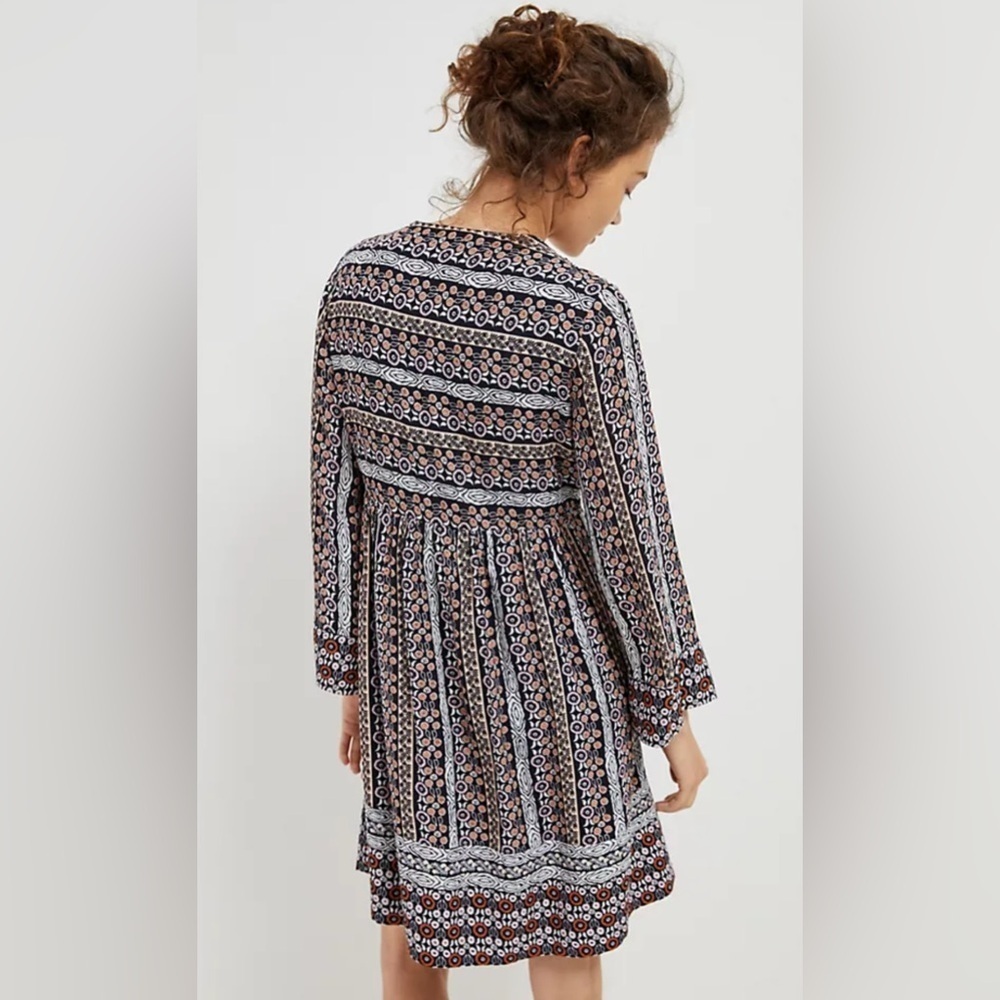 Anthropologie Maeve Naomi Multi Color Floral Embroidered Beaded Dress Size XS - Picture 6 of 13